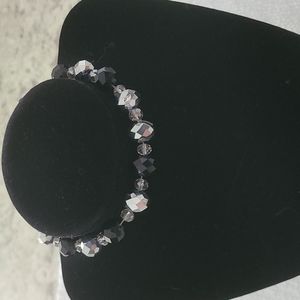 Bracelets - Set of 2 Black/Silver Color